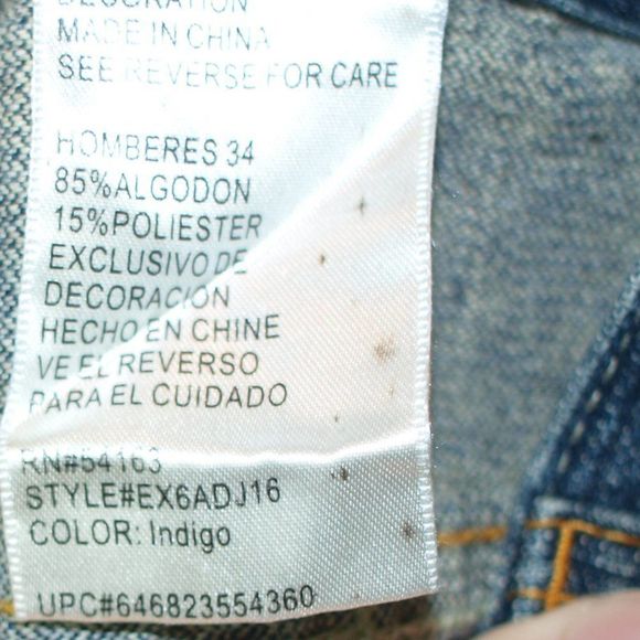 Vintage Exsto‎ Hip-Hop Jeans Front Pocket Logo - Picture 5 of 5